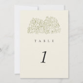 Numéro de table de mariage Rustique Yosemite Mount (Devant)
