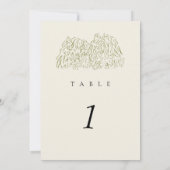 Numéro de table de mariage Rustique Yosemite Mount (Dos)