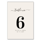 Numéro de table de mariage simple couleur unie bei (Par défaut)