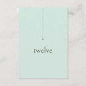 Numéro de table de Mariage simple et chic ID1046 e (Devant)