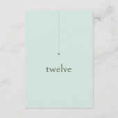 Numéro de table de Mariage simple et chic ID1046 e (Dos)