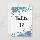 Numéro de table de mariage Something Blue Tableau  (Devant)