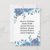 Numéro de table de mariage Something Blue Tableau  (Dos)