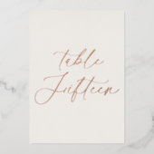 Numéro de table de mariage Table Fifteen | Vrai fe (Devant)