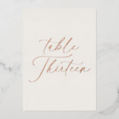 Numéro de table de mariage Treize | Vrai feuille m (Devant)