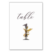 Numéro de table de mariage Watercolor Fall Foliage (Par défaut)