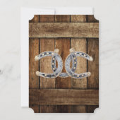 Numéro de table de mariage western rustique (Dos)