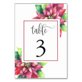 Numéro de table de Noël Carte (Par défaut)