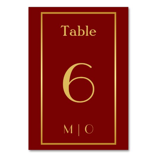 Numéro de table de Noël élégant (Dos)