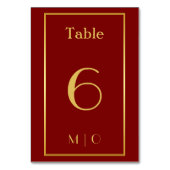 Numéro de table de Noël élégant (Par défaut)