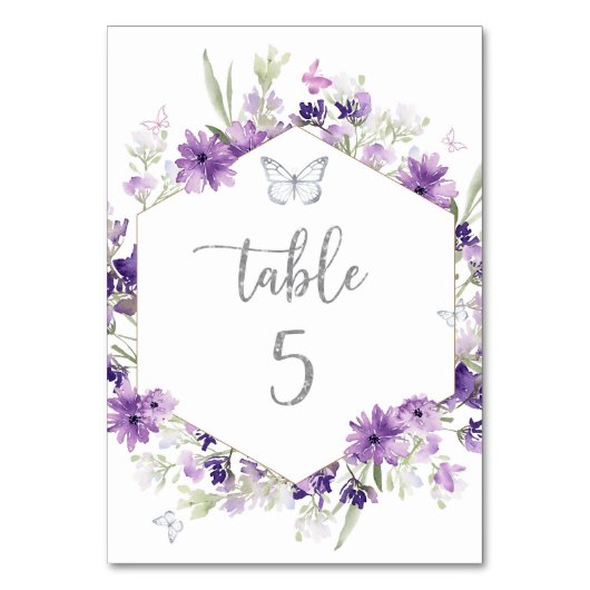 Numéro de table de papillon bleu argenté (Par défaut)