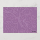 Numéro de table de papillon de fibres (violet) (Dos)