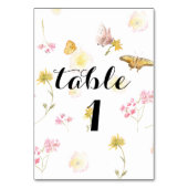 Numéro de table de papillon fleur sauvage (Par défaut)