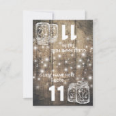 Numéro de table de placement de siège de mariage J (Devant)