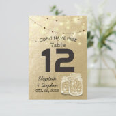 Numéro de table de placement de siège de mariage J (Debout devant)