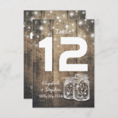 Numéro de table de placement de sièges de mariage (Devant / Derrière)