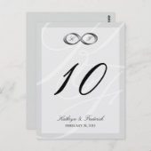 Numéro de table de poignée en platine argenté infi (Devant / Derrière)