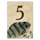 Numéro de table de poisson d'eau vintage (Par défaut)