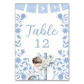 Numéro de table de Première Communion agenouillée (Dos)