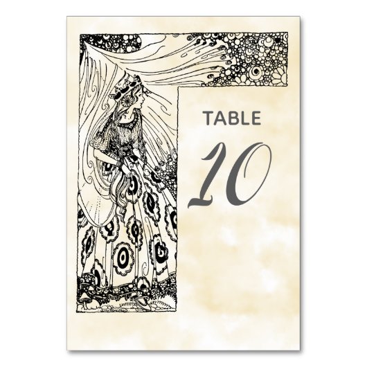 Numéro de table de princesse de conte de fées (Par défaut)