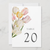 Numéro de table de printemps moderne (Dos)