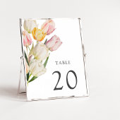 Numéro de table de printemps moderne