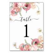 Numéro de table de réception de mariage | Annabeth (Dos)