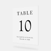 Numéro de table de réception de mariage élégant gi (Angle)