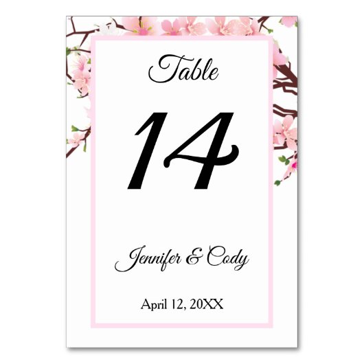 Numéro de table de réception de mariage Fleurs de  (Dos)