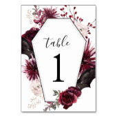 Numéro de table de réception de mariage | Hallowee (Dos)