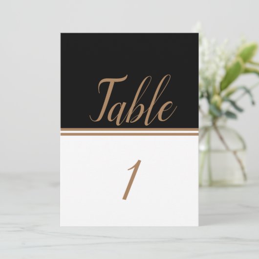 Numéro de table de réception de mariage modifiable (Debout devant)