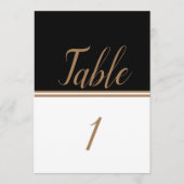 Numéro de table de réception de mariage modifiable (Devant)