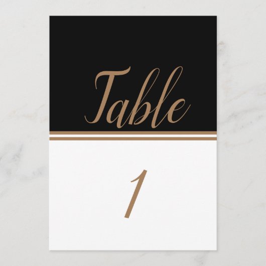 Numéro de table de réception de mariage modifiable (Devant)