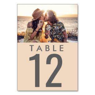 Numéro de table de réception de mariage photo