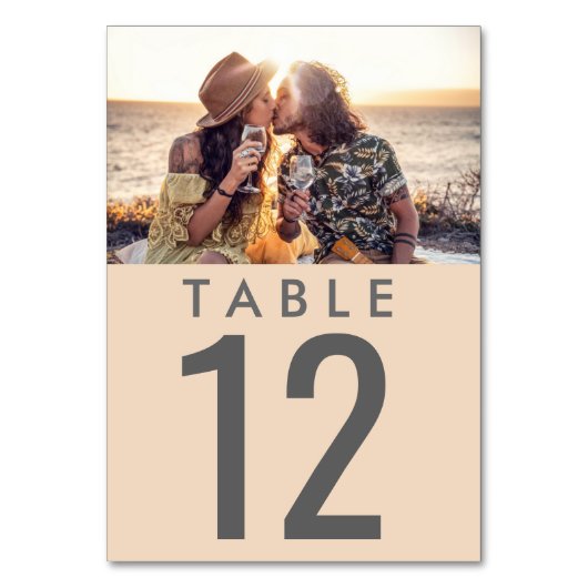 Numéro de table de réception de mariage photo (Par défaut)