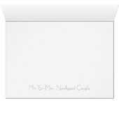 Numéro de table de réception Joli Pastel Rose Flor (Intérieur Horizontal (Bas))