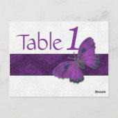 Numéro de table de réception Papillon Brocade viol (Dos)