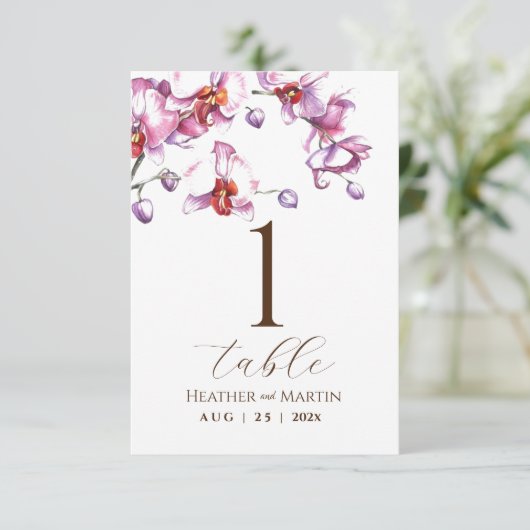 Numéro de table de script de calligraphie Mariage  (Debout devant)