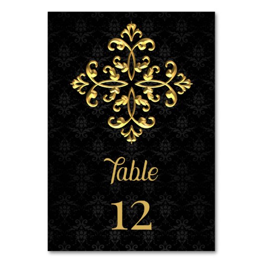 Numéro de table de verre du soir (Dos)