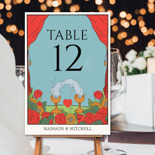 Numéro De Table Deck de Tarot Vintage Divination Mariage Mystique