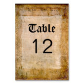 Numéro De Table Déclaration d'indépendance 📜 USA Parchment (Dos)