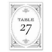 Numéro De Table Déco moderne | Élégant Mariage noir et blanc (Par défaut)