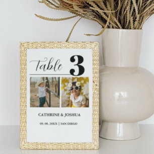 Numéro De Table Décor minimaliste photo moderne