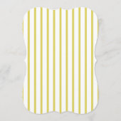 Numéro de table découpé Jaune Mariage Citron (Dos)