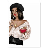 Numéro De Table Dégustation Française De Vins (Dos)