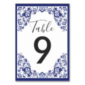 Numéro De Table Delfts Blauw | Réception de mariage bleu Delft Hol (Par défaut)