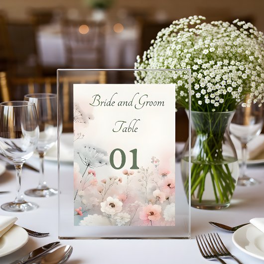Numéro De Table Delicate Queen Anne's Lace Wedding Table Card