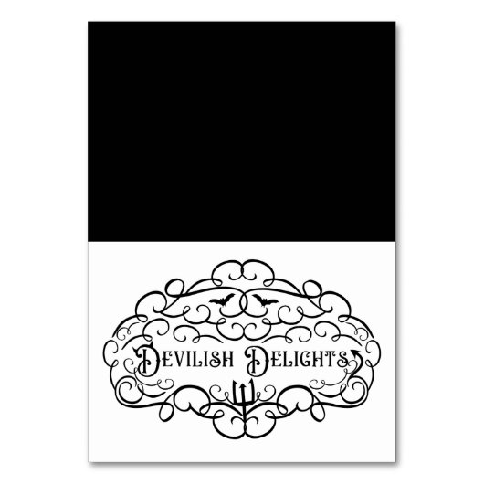 Numéro De Table Délices Diaboliques Chapiteau de Nourriture Hallow (Par défaut)