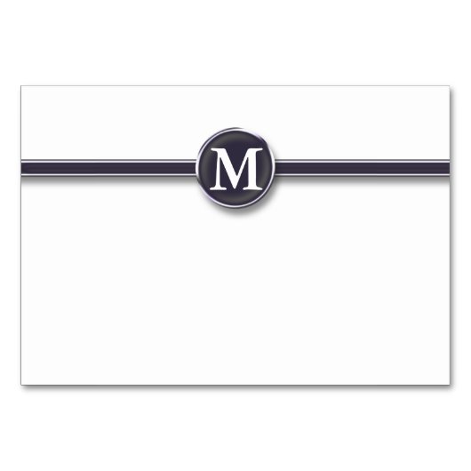 Numéro De Table Démarreur de Tableau de monogramme (Devant)