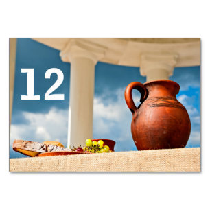 Numéro De Table Demeure classique à l'ancienne avec un lanceur